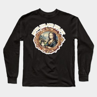 Mona Lisa and her cat Long Sleeve T-Shirt